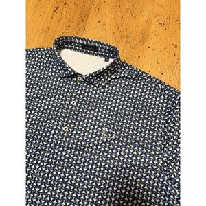 Turtleson Polo Shirt Men's X Large Margarita‎  All Over Print Golf Performance